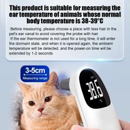 Termômetro Digital sem contato para Pet, Termômetros de orelha de gato cão, medição animal, altamente preciso, uso doméstico e clínico - Image 5