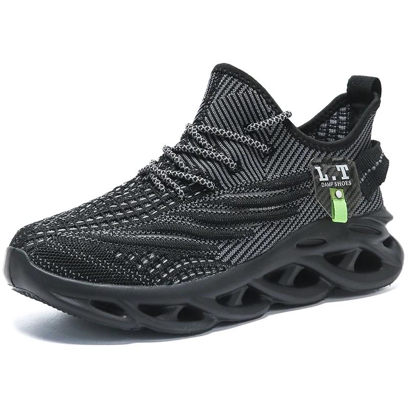 YRZL-Tênis de Malha Respirável Leve Masculina, Sapatos Esportivos Confortáveis, Tênis de Corrida, Ao Ar Livre, Tamanho Grande, Aumentar, Unissex - Image 1