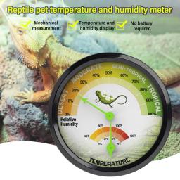 Yieryi-Pet Termômetro e Higrômetro, Terrário Interior, Répteis Tanque Acessórios, Temperatura e Umidade Tester, Sem Bateria, Adesivo - Image 2