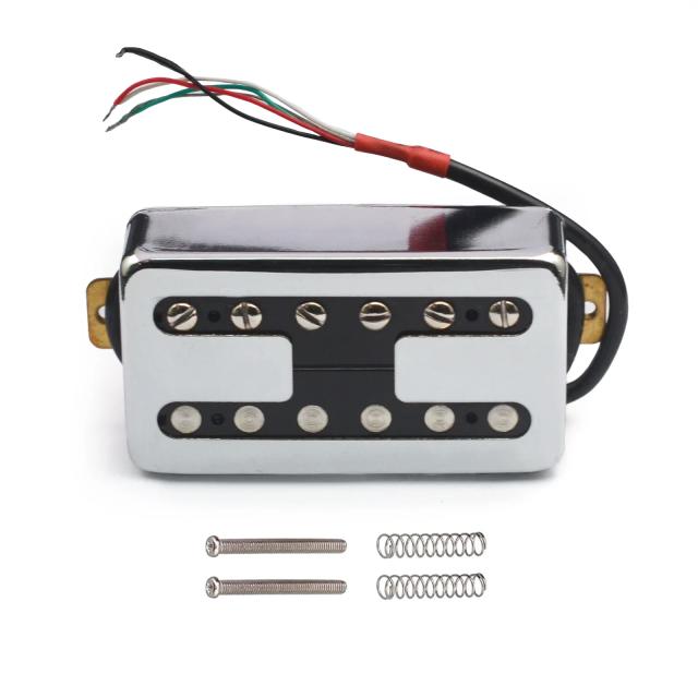 Captador Humbucker de Bobina Dupla H de Bronze para Guitarra Elétrica com Saída N7.5K/B15K nas Cores Preto e Cromado