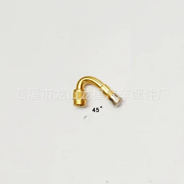 Adaptador Válvula Pneu 45°/90°/135°: Inflador Rápido P/ Carro, Moto, Bike - Latão Premium