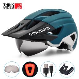 ThinkRider-Capacete de Bicicleta Ultraleve para Homens e Mulheres, Capacete De Ciclismo MTB, Capacetes De Bicicleta De Mountain Road - Image 1