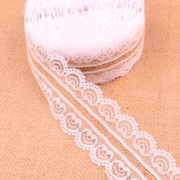 Fita de juta para decoração, fita de serapilheira de juta com renda, 25mm para festa de natal, artesanato vintage, rústico, casamento, presente de decoração - Image 2