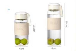 Garrafa de vidro com manga isolante, garrafas de alta temperatura, infusor de chá, leite, estilo japonês, moda, 480ml - Image 6
