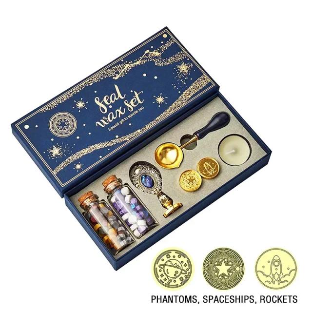 Conjunto de Selos de Cera com 12 Constelações para Presentes Criativos e Scrapbooking Decorativo