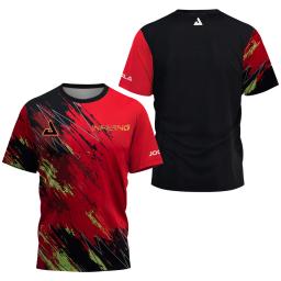 Camiseta respirável de ginástica com gola redonda masculina, esportiva, manga curta, leve, unissexo, corrida, treinamento, fitness, verão - Image 2