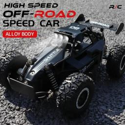 Novo carro rc 1:16 2wd com luz led 2.4g 20 km/h alta velocidade fora de estrada escalada carro de controle remoto brinquedo presentes para meninos meninas crianças - Image 2