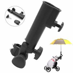 Carrinho guarda-chuva rack multifuncional carrinho guarda-chuva titular ângulo ajustável dispositivo de montagem para carrinho de golfe cadeira de rodas - Image 3