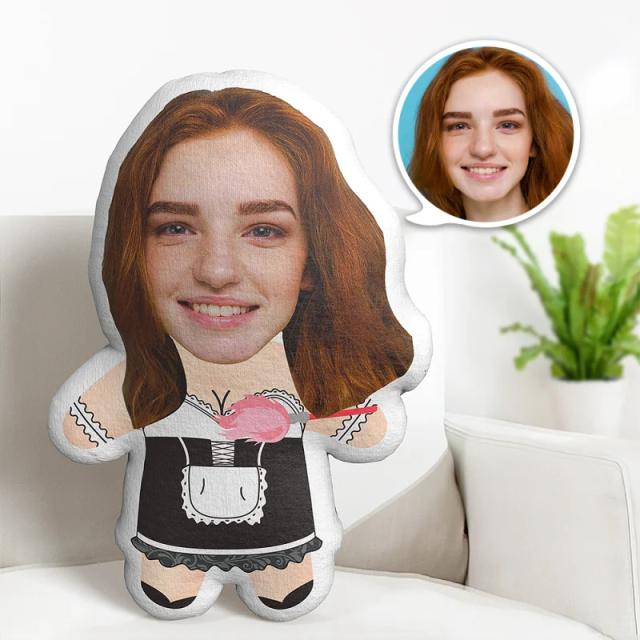 Travesseiro Personalizado para Crianças: Almofada Criativa com Photo Face em Preto e Branco para Meninos e Meninas