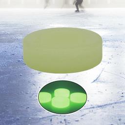 Brilha no escuro disco de hóquei para crianças e adultos, bola auto-iluminante, brinquedos de chão, presentes para jovens, diâmetro 2,83in - Image 2