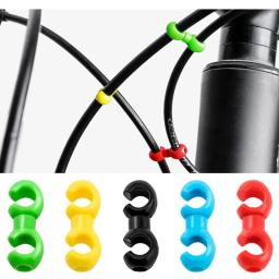 10 pçs mountain bike acessórios da bicicleta tipo algema hub fivela dispositivo de armazenamento mudança linha tubo mangueira freio s fivela - Image 1