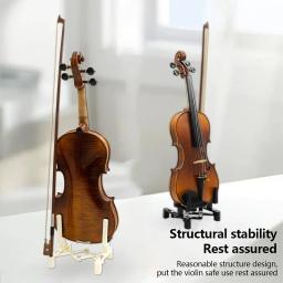 Suporte de violino ajustável, dobrável, portátil, de cordas, acessórios para instrumentos musicais, retrátil, suporte, esponja - Image 2