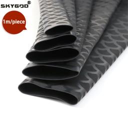 1 ~ 10 pçs novo tubo termo retrátil antiderrapante preto id 15 45 45mm capa à prova dwaterproof água protetor de alça de bicicleta anti skid vara de pesca envoltório - Image 1