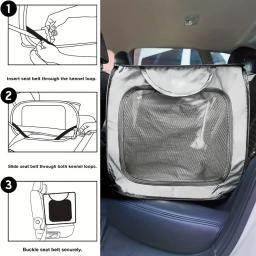 Canil portátil dobrável para cães e gatos, Interior e Exterior, Assento de carro, Viagem fácil de configurar e armazenar - Image 3