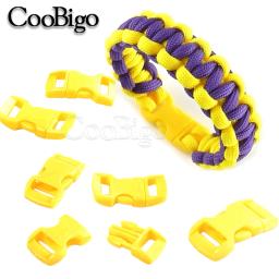 100 pçs 10mm fivela de liberação lateral pára-quedas curvo 550 paracord pulseira clipe coleira de gato cinta mochila acessórios diy - Image 3