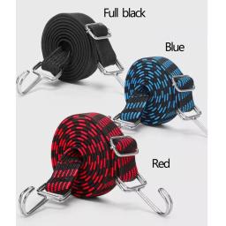 Alta Elasticidade Látex Bandas Elásticas, Bicicleta Tie, Bagagem Fixação Strap, Motocicleta Carga Fixação, Corda Cinto com Gancho, Comprimento 1-5m - Image 2