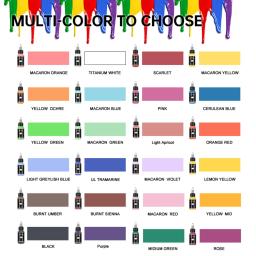 SAGUD-Aerógrafo Tinta Acrílica para Iniciantes Hobistas e Artistas, Pronto para Spray, à Base de Água, 24 Cores Matte, 30ml Premium - Image 3