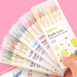 Canetas Marcadoras de Ponta Dupla, Escova para Aquarela e Fineliner, Canetas para Arte, Esboços, Caligrafia, Diários, Desenho, Colorir, 30 Cores - Image 1
