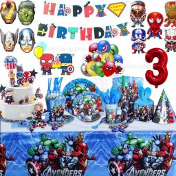 Marvel Super Hero Balão, Spiderman Aluminum Foil Balões, Kids Birthday Party Decoration, Os Vingadores Iron Man Suprimentos - Image 1