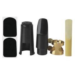 Bocal para Alto Tenor Saxofone Soprano, Clip, Clip Cap, Reed, Pad, Acessórios para Instrumentos Musicais, Drop Shipping, 5Pcs Set - Image 1