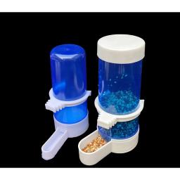 Bebedor automático para pássaros de estimação, alimentador azul para pássaros, gaiola para pássaros, ferramenta de alimentação automática, tigelas e bebedores, 1 peça - Image 1
