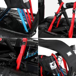 NOOYAH Bolsa de Viagem para Bicicleta, Bolsa de Transporte para Bicicleta de Estrada, para Voos Aéreos, Sem Necessidade de Viajar no Guidão, Caixa de Acessórios de Bicicleta - Image 6