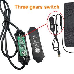 Almofada de aquecimento para animais de estimação, terrário, réptil, cobertor elétrico usb, aquecedor, 3 engrenagens, controlador de temperatura ajustável, incubadora - Image 6