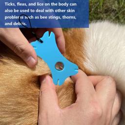 Pet ácaro Flea remoção Kit, cartão Tick remoção, Pet limpeza suprimentos, altamente eficaz, Pet acessórios - Image 2