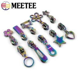 Arco-íris Zipper Slider Cabeça, Nylon Zippers Tape, Zip Extrator Decorativo, Bagagem Casaco Sapatos, Kit de Reparação de Costura Acessórios, 5Pcs, 5Pcs - Image 3