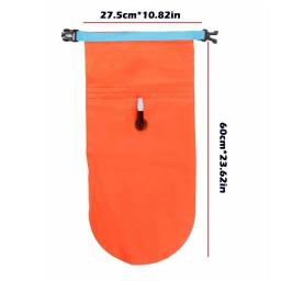 Bóia inflável de natação aberta Boia de reboque Saco seco Air Bag duplo Cinto de cintura para assistente de esporte aquático Bóia de resgate - Image 6