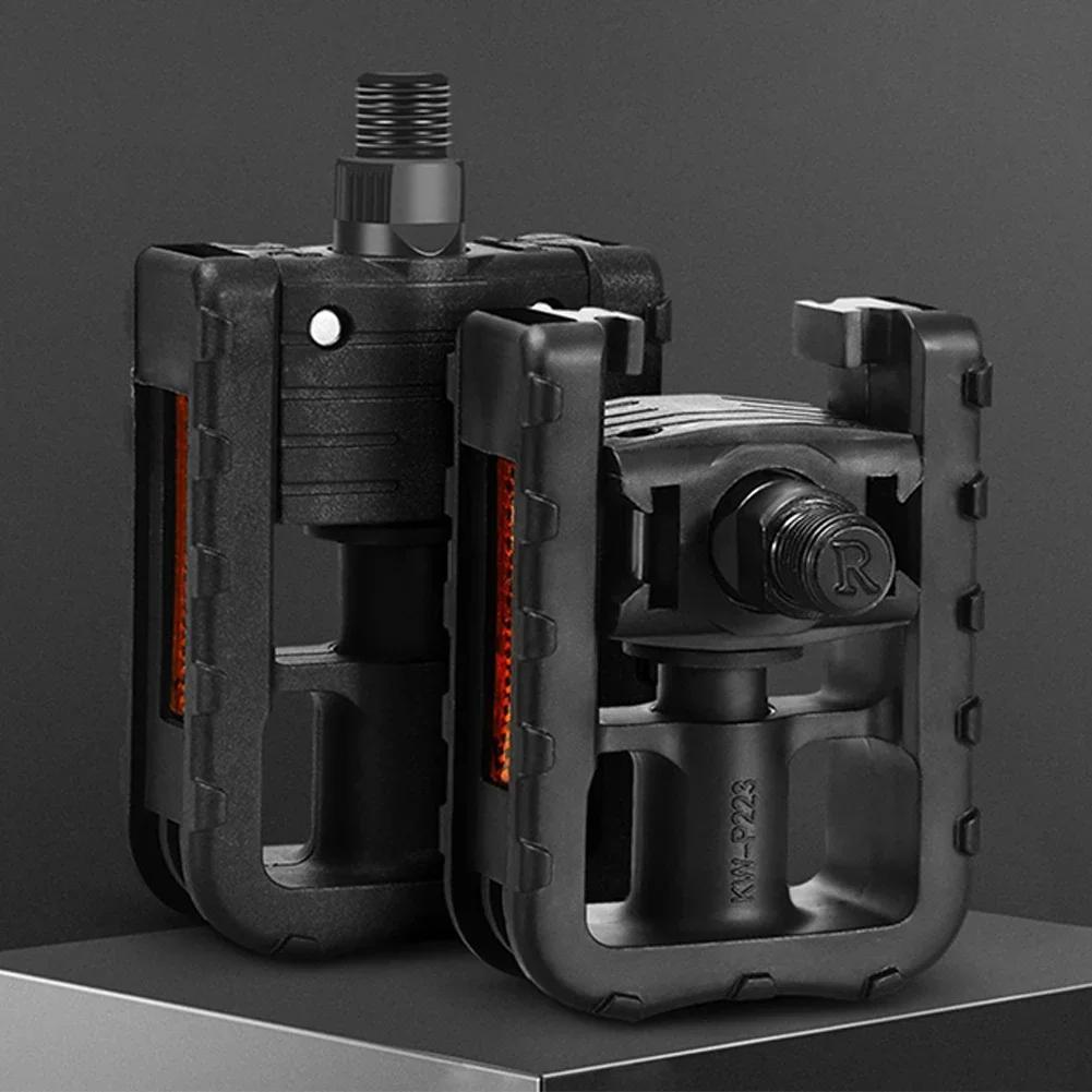 Universal Folding Platform bicicleta pedais com refletor, Equitação acessórios para bicicleta, veículo elétrico - Image 1