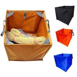 3 cores de náilon dobrável cubo escalada arborist lance linha corda dobrável saco armazenamento para acampamento caminhadas escalada acessório - Image 1