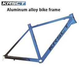 Quadro de bicicleta de estrada de alumínio leve e conjunto de garfo de carbono quadro de freio v garfo cônico de carbono completo 44-48cm tamanhos se encaixa em pneus 25c/28c - Image 2