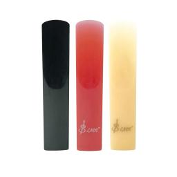 Peças de plástico sax palhetas para saxofone, clarinete, soprano, alto, tenor, saxofone, vermelho, amarelo, preto, peças de instrumento, 3pcs - Image 5