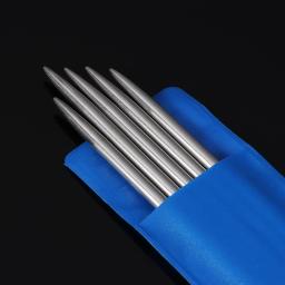 Agulhas de tricô retas de aço inoxidável, Crochet Hook, DIY Sweater Weave Knitting Tools, Acessórios de costura, 20cm, 5Pcs por conjunto - Image 4