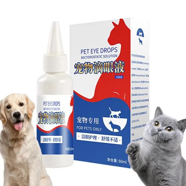 Colírio Suave e Seguro para Cães e Gatos - Alivio para Comichão e Irritação nos Olhos