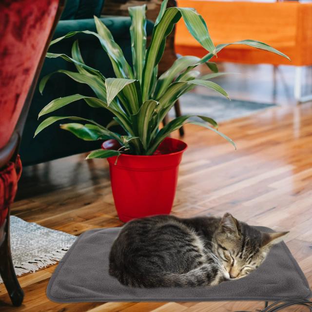 Cama Aquecida Ajustável para Animais de Estimação - Mantenha seu Cão ou Gato Quente e Confortável com este Tapete Térmico Auto Aquecedor
