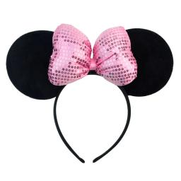 Orelhas de rato Cosplay Hairband para adultos, Headhand bonito dos desenhos animados, acessórios para cabelo lantejoulas, hairband para festa, brinquedos para meninas - Image 4