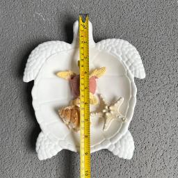 Molde de gesso para artesanato de tartaruga marinha, bandeja grande de armazenamento de tartaruga, resina epóxi, molde de silicone, decoração de casa, prato de armazenamento de chave, moldes de concreto - Image 5