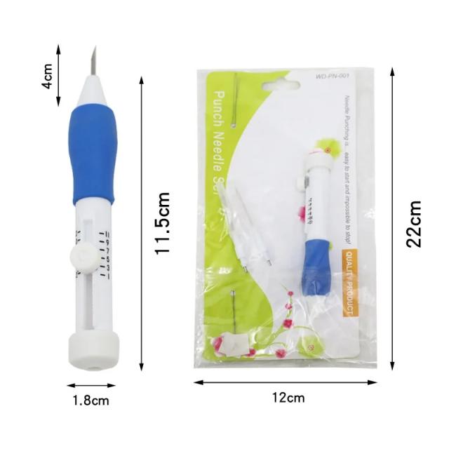 Kit Completo de Bordados e Tricô com Agulha Mágica para Arte e Artesanato