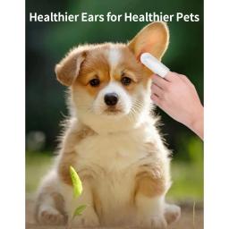 Toalhetes de limpeza para gatos e cães, Produtos de limpeza, Dedos, Remoção de ácaros, Ear Care Products - Image 2