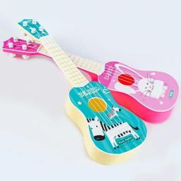 Crianças Ukulele Brinquedos Musicais, 4 Cordas, Guitarra Pequena, Montessori, Instrumentos de Educação, Brinquedo Musical, Aprendizagem Músico, Presente - Image 2