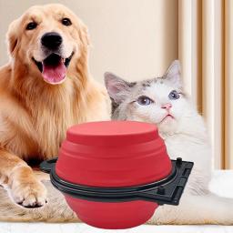 Tigela dupla dobrável 2 em 1 para animais de estimação, tigela para beber, portátil, ao ar livre, viagem, cachorro, gato, 1 pc - Image 2