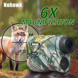 Nohawk golf laser rangefinder 600m 1000m telescópio multifuncional com bandeira-bloqueio inclinação medidor de distância para caça monocular - Image 1