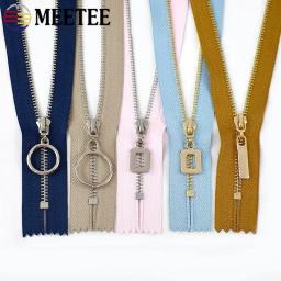 Meetee-Zíperes de metal para roupas e sacolas, fechos de fechamento automático, fecho de bolso Zip, material de costura, 15 cm, 18 cm, 20 cm, 25 cm, 30cm, PCes 3 - Image 3