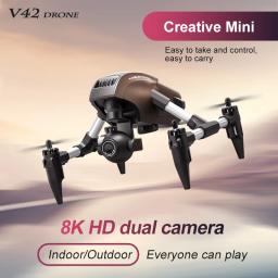 4DRC-Mini Drone com HD Dual Camera, V42, 8K, FPV, WiFi, Localização de Fluxo Óptico, Altitude Hold, RC Quadcopter, Brinquedos Presente, Novo - Image 2