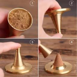 Cone de incenso fazendo ferramenta, Cone Mold, Incenso Press, DIY Backflow Incenso Cone Making Kit - Image 4