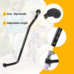 Zukka crianças treinamento de bicicleta push handle destacável crianças aprendizagem lidar com push bar barra de equilíbrio de segurança para crianças bicicletas - Image 4