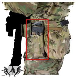 Cinto tático Drop Modular Holster, Único Paintball Mag Bag, Pendurado Board inferior com Perna Coxa Webbing Strap - Image 5