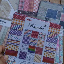 Bloco de papel de scrapbook 6 Polegada papel estampado 24 folhas 160g impressão de um lado diy arte artesanato papel scrapbooking decoração - Image 4